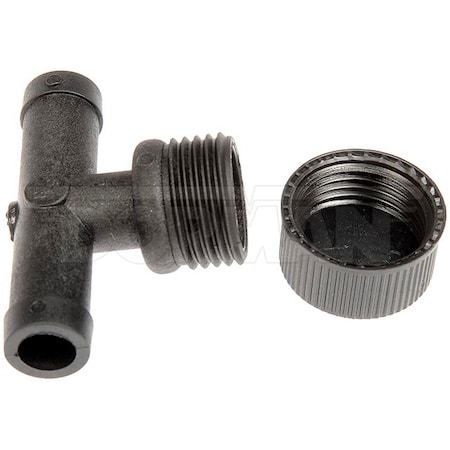 Motormite 5/8 Radiator Flush Tee With Cap Eng Coolant Flu, 47121 47121